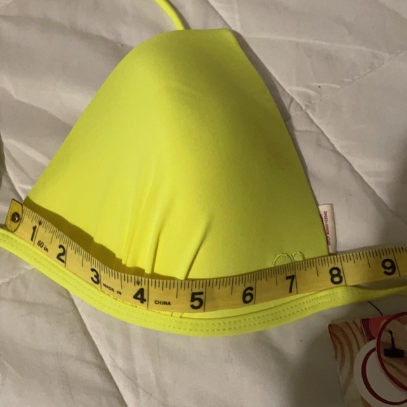 Neon yellow bikini with push-up padded top. NWT - Picture 10 of 10